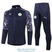 Manchester City Chaqueta Navy + Pantalon 2020-2021
