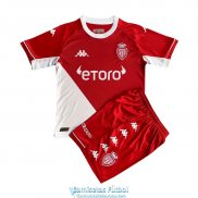 Camiseta AS Monaco Ninos Primera Equipacion 2021/2022