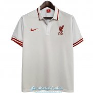 Camiseta Liverpool Polo White 2020-2021