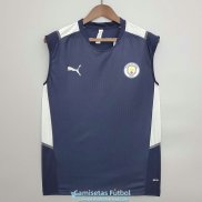 Camiseta Manchester City Vest Training Royal Blue 2021/2022