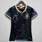 Camiseta Mujer Brasil Black II 2022/2023