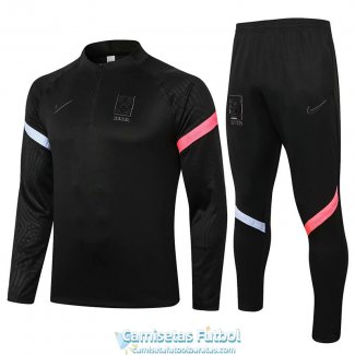 Corea Sudadera De Entrenamiento Black + Pantalon 2020-2021