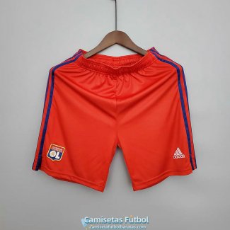 Pantalon Corto Olympique Lyonnais Segunda Equipacion 2021/2022