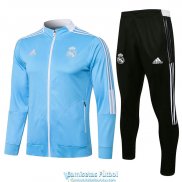 Real Madrid Chaqueta Blue III + Pantalon Black 2021/2022