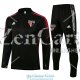 Sao Paulo FC Sudadera De Entrenamiento Black + Pantalon Black 2021/2022