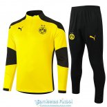 Borussia Dortmund Sudadera De Entrenamiento Yellow + Pantalon 2020-2021