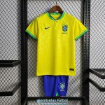 Camiseta Brasil Ninos Primera Equipacion 2022/2023