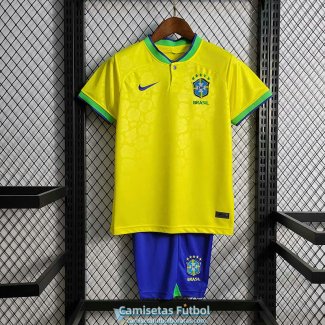 Camiseta Brasil Ninos Primera Equipacion 2022/2023