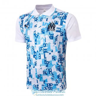 Camiseta Olympique Marseille Polo White 2020-2021