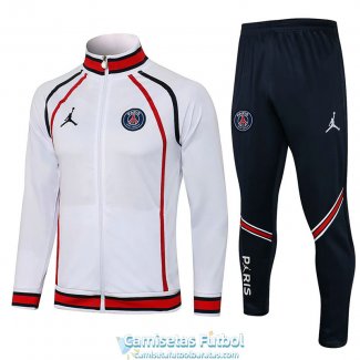 PSG x Jordan Chaqueta White III + Pantalon Navy 2021/2022