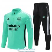 Arsenal Sudadera De Entrenamiento Green + Pantalon Black 2021/2022