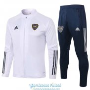Boca Juniors Chaqueta White + Pantalon 2020-2021