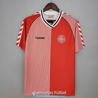 Camiseta Dinamarca Retro Primera Equipacion 1986/1987