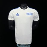 Camiseta Italia Adicolor Classics 3S White 2023/2024 Camiseta Italia Adicolor Classics 3S White 2023/2024
