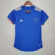 Camiseta Mujer Cruzeiro Primera Equipacion 2021/2022