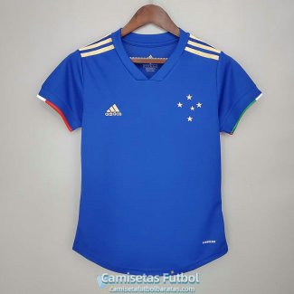 Camiseta Mujer Cruzeiro Primera Equipacion 2021/2022