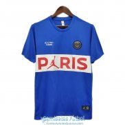 Camiseta PSG x Jordan Training Blue White 2020-2021