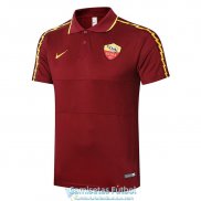 Camiseta Roma Polo Red 2020-2021