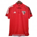 Camiseta Sao Paulo FC Polo Red 2020-2021