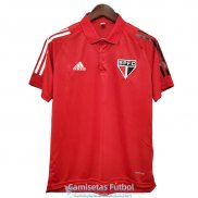 Camiseta Sao Paulo FC Polo Red 2020-2021