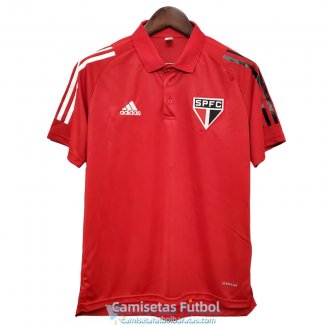 Camiseta Sao Paulo FC Polo Red 2020-2021