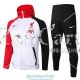 Liverpool Chaqueta Capucha White + Pantalon Black 2020/2021