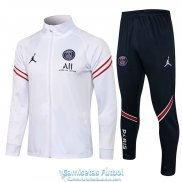 PSG x Jordan Chaqueta White I + Pantalon Navy 2021/2022