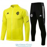 Sport Club Internacional Chaqueta Yellow + Pantalon Black 2021/2022