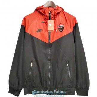 AS Roma Chaqueta Rompevientos Black Red 2020-2021