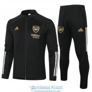 Arsenal Chaqueta Black Golden + Pantalon 2020-2021