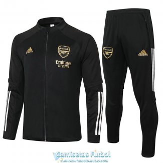 Arsenal Chaqueta Black Golden + Pantalon 2020-2021