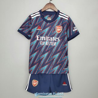 Camiseta Arsenal Ninos Tercera Equipacion 2021/2022