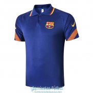 Camiseta Barcelona Polo Blue 2020-2021