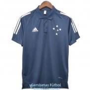 Camiseta Cruzeiro Polo Royal Blue 2020-2021