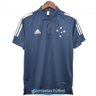 Camiseta Cruzeiro Polo Royal Blue 2020-2021