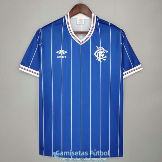Camiseta Glasgow Rangers Retro Primera Equipacion 1982/1983