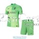 Camiseta Liverpool Portero Ninos Green 2021/2022