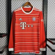 Camiseta Manga Larga Bayern Munich Primera Equipacion 2022/2023