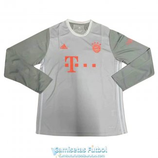 Camiseta Manga Larga Bayern Munich Segunda Equipacion 2020-2021