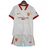 Camiseta Sevilla Ninos Primera Equipacion 2020-2021