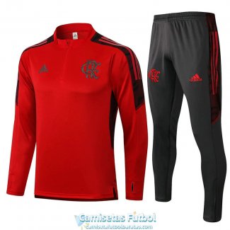Flamengo Sudadera De Entrenamiento Red + Pantalon Black 2021/2022