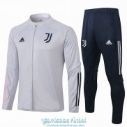 Juventus Chaqueta Light Grey + Pantalon 2020-2021
