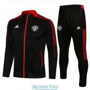 Manchester United Chaqueta Black III + Pantalon Black 2021/2022