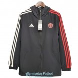 Manchester United Chaqueta Rompevientos Black 2020-2021