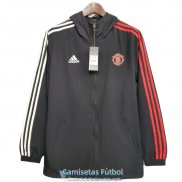 Manchester United Chaqueta Rompevientos Black 2020-2021