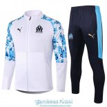 Olympique Marseille Chaqueta White + Pantalon 2020-2021