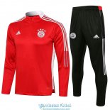 Bayern Munich Sudadera De Entrenamiento Red II + Pantalon Black II 2021/2022