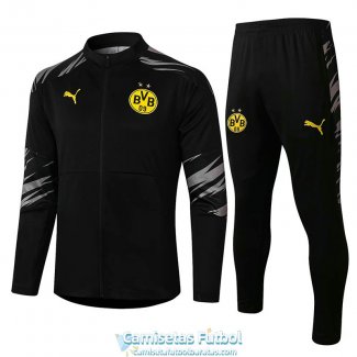 Borussia Dortmund Chaqueta Black + Pantalon Black 2020/2021
