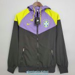 Brasil Chaqueta Rompevientos Purple Black II 2021/2022