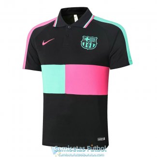 Camiseta Barcelona Polo Black 2020-2021